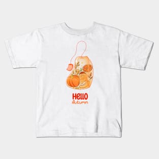 Autumn Teabag Kids T-Shirt